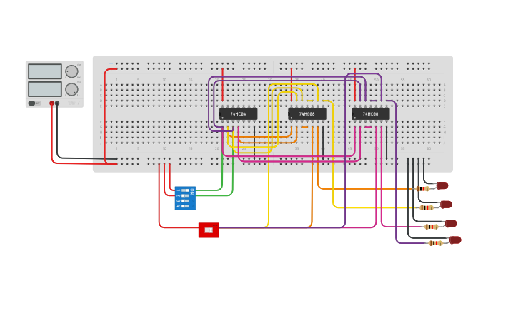 Circuit design Demultiplexer | Tinkercad