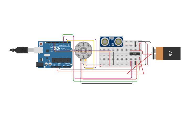 Circuit design Copy of dc motor with encoder - Tinkercad