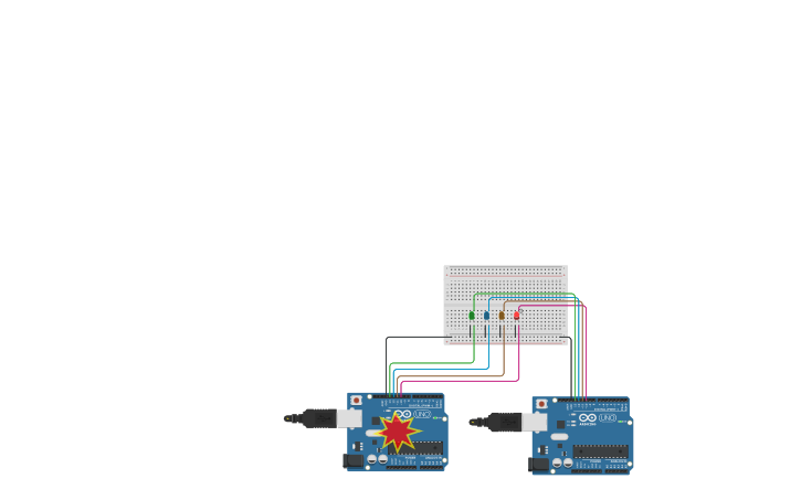 Circuit design SPI with GPIOs - Tinkercad
