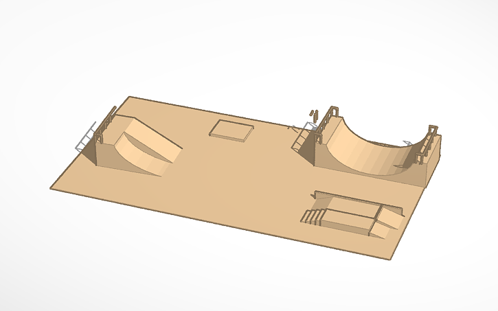 3D design school skatepark - Tinkercad