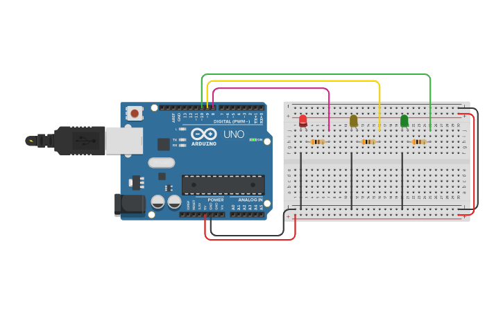 Circuit design Experimento I - CMBH | Tinkercad