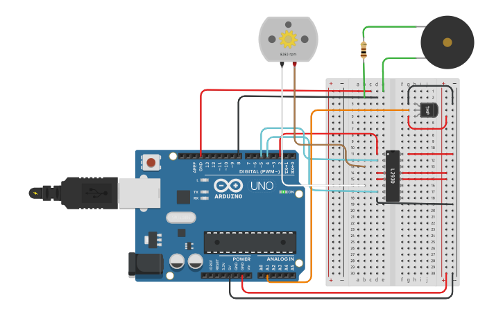 Circuit design ( PID CONTROLLER) - Tinkercad