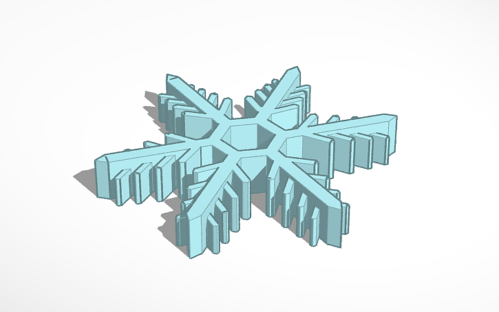 3d Design Snowflakes - Tinkercad