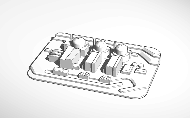Cnpe De Flamanville Epr Nuclear Plant Tinkercad