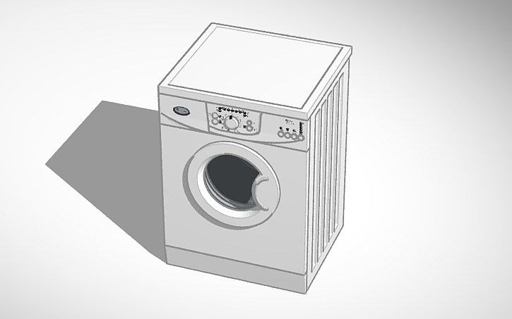 3D design Whirlpool Awo/d 43125 Washing Machine Tinkercad