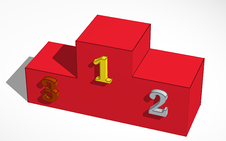 3D design podium - Tinkercad