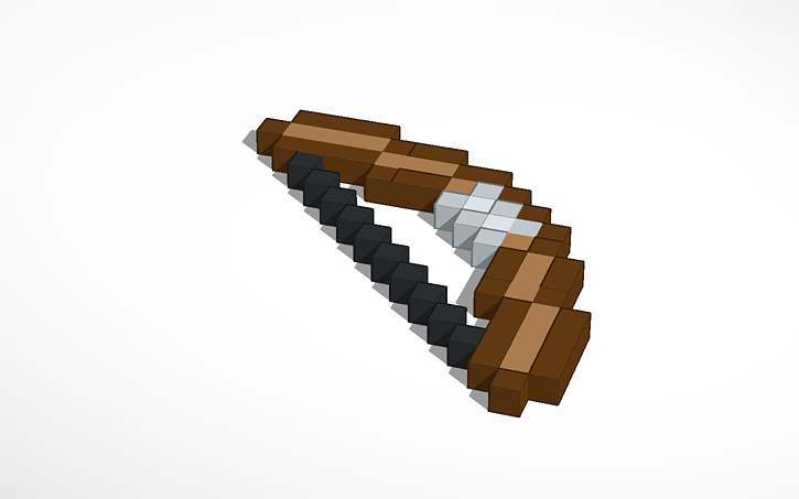 3D design Minecraft Bow | Tinkercad