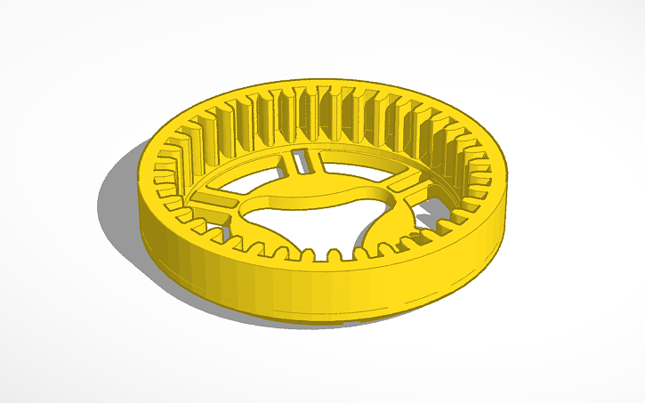 3D design Lego Technic inner gear wheel - Tinkercad