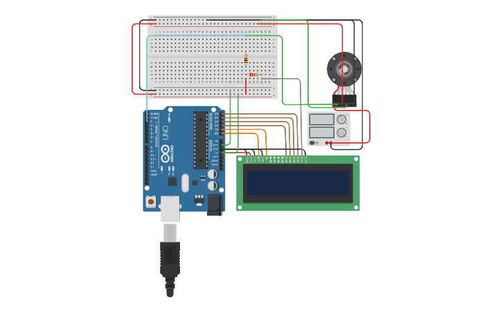Circuit design MEDIDOR DE RPM DE UN MOTOR - Tinkercad