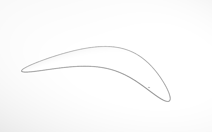 3D design boomerang | Tinkercad