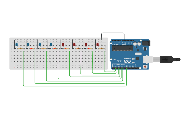 Circuit design Kara Şimşek Devresi - Tinkercad