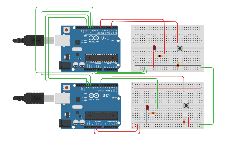 Circuit design SPI - Tinkercad