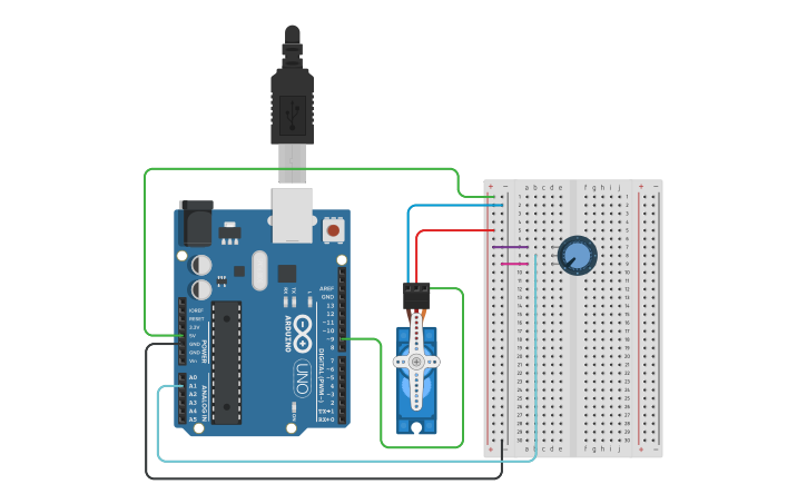 Servo Motor Control Using Arduino Tinkercad Arduino Tinkercad Images