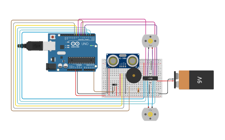 Circuit design פרויקט 2 - Tinkercad