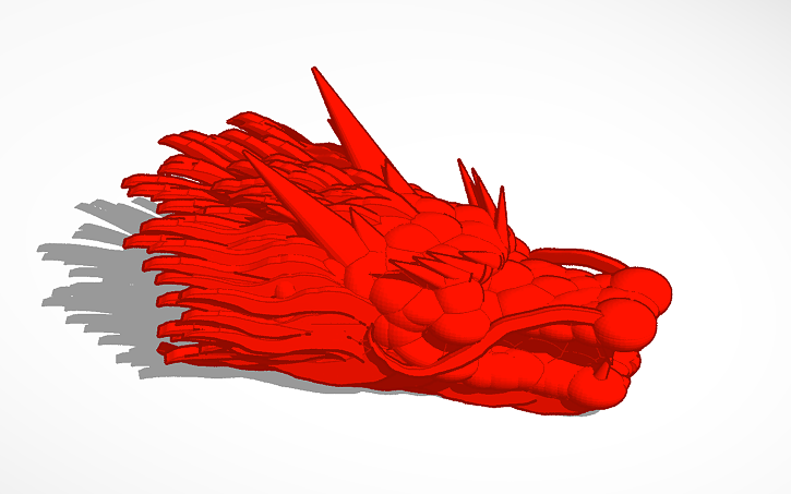 3D Design Chinese Dragon Head Tinkercad 3D Design Chinese Dragon Head Tinkercad