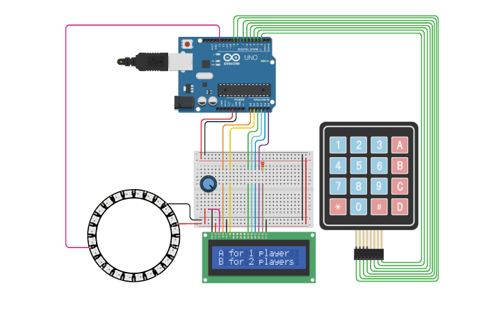 Circuit design Projet TP | Tinkercad