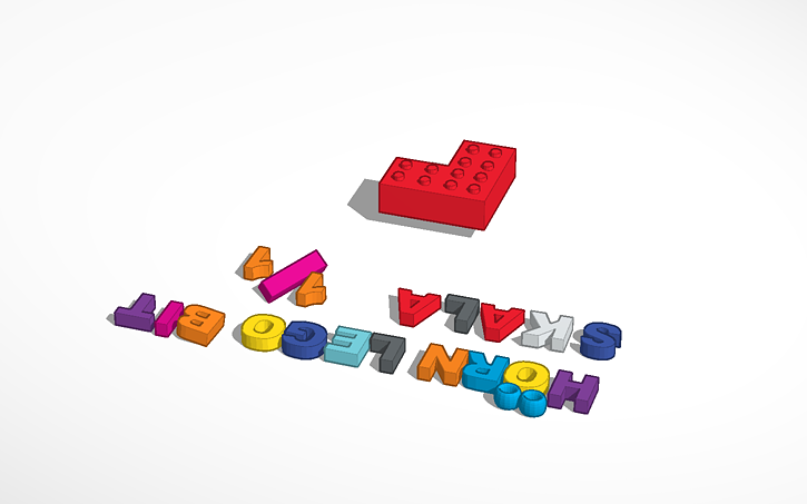 3D design Axel Lidvall Hörn lego bit skala 1/1 | Tinkercad