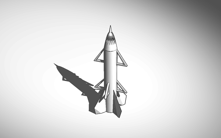 3D design Rocket ship for roller coaster | Tinkercad
