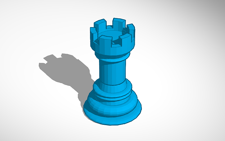 3D design Chess Rook | Tinkercad