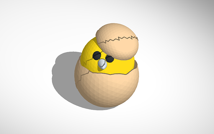 3D design egg - Tinkercad