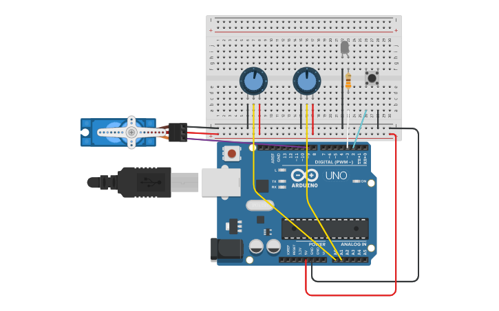 Circuit design MATLAB App Designer Arduino - Tinkercad
