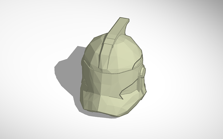 3D design lego arc trooper helmet - Tinkercad