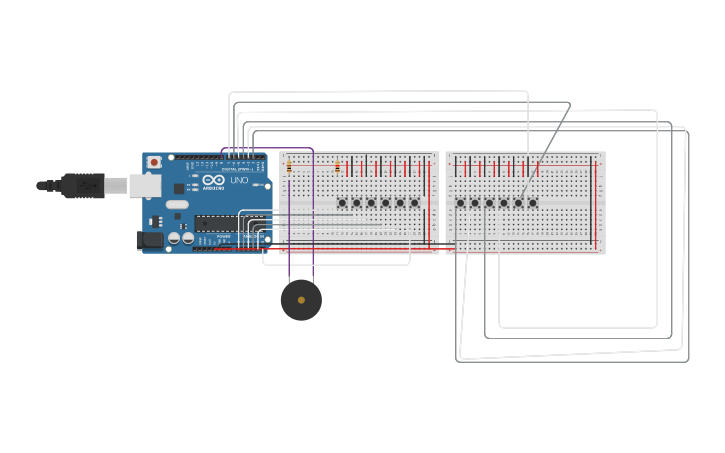 Circuit design Keyboard | Tinkercad