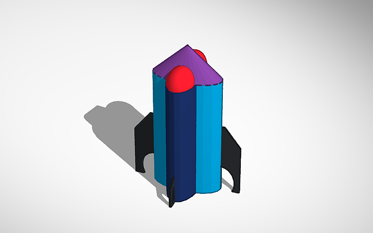 3D design Rocket - Tinkercad