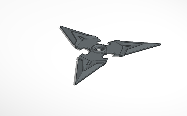 3D design genji shuriken 4 inch model | Tinkercad