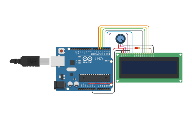 Circuit design Display de LCD 16x2 (Caracteres especiais - PACMAN ...