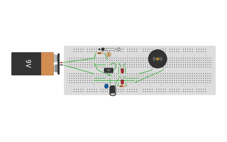 Circuit design sonido modulador - Tinkercad