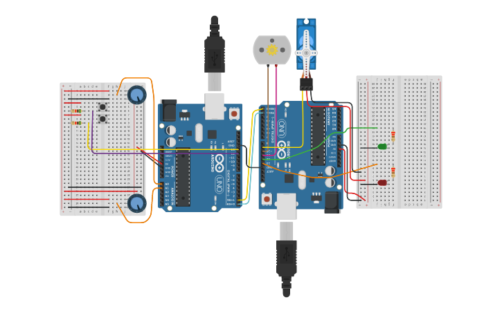 Circuit design UART - Tinkercad