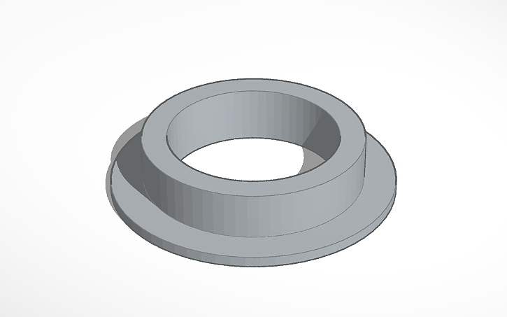 3D design Glass table umbrella grommet - Tinkercad