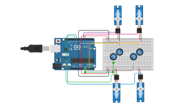 Circuit design Simulacion Tinkercard 9° | Tinkercad