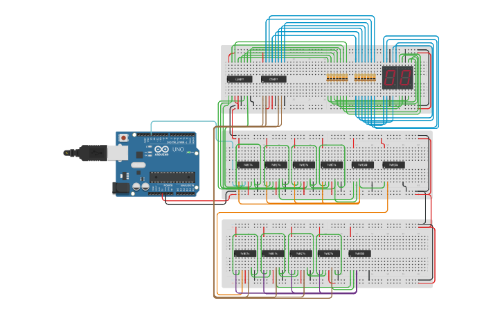 Circuit design Reloj - Tinkercad