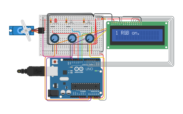 Circuit design Accelerometer with gyro - Tinkercad