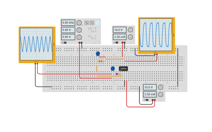 Circuit design Differentiator | Tinkercad