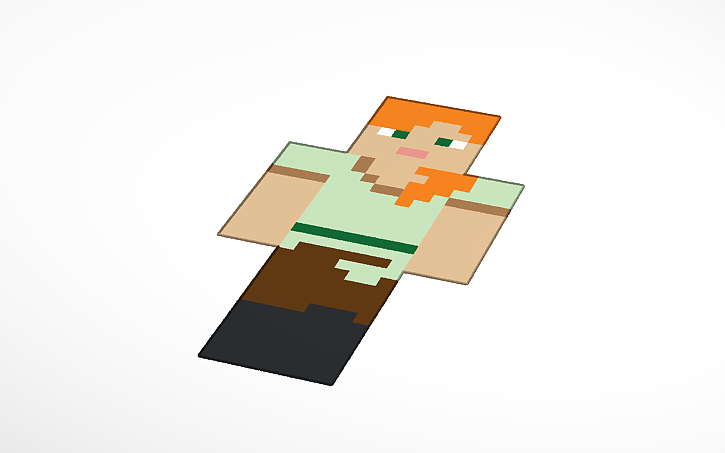 3D Design Alex Minecraft Tinkercad