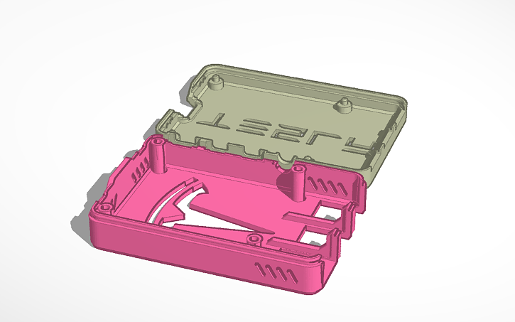 3D design Raspberry Pi 4 Tesla Case - Tinkercad