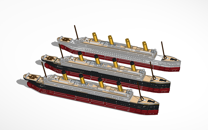 3D design Olympia Class (Olympic, Titanic, Britannic) | Tinkercad