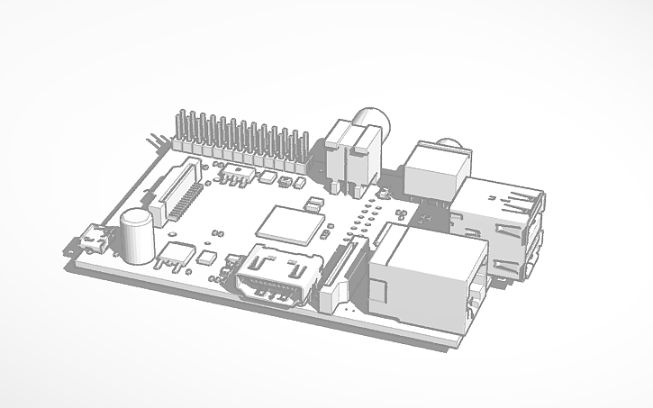 Raspberry Pi Cad/design 3D design Raspberry Pi - Tinkercad