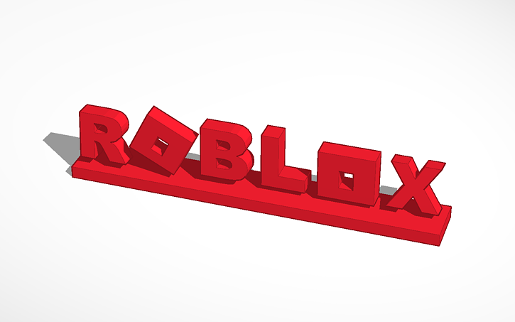 3D design Roblox Logo - Tinkercad