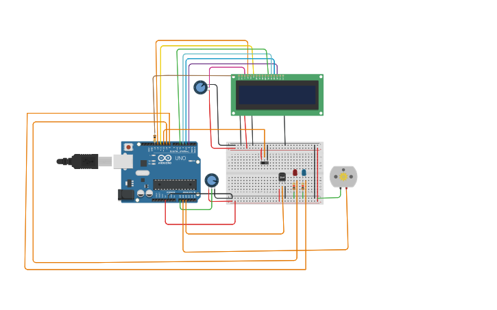 Circuit design MOCK PROJECT HVAC SYSTEM EMP ID 213419 | Tinkercad