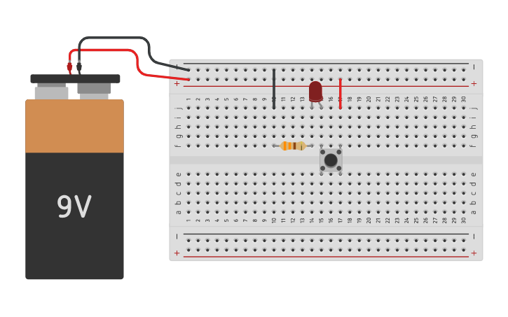 Circuit design Morse Code - Tinkercad