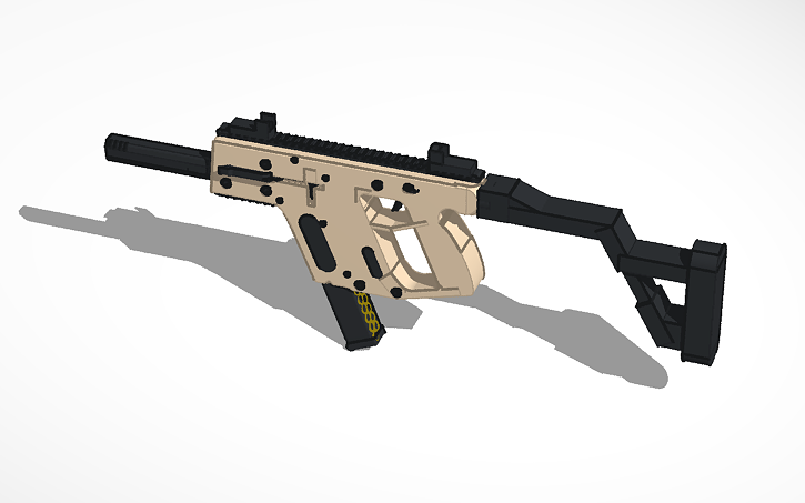 3D design Kriss Vector with barrel shroud | Tinkercad