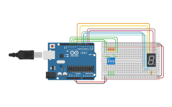 Circuit design C2 Arduino | Tinkercad