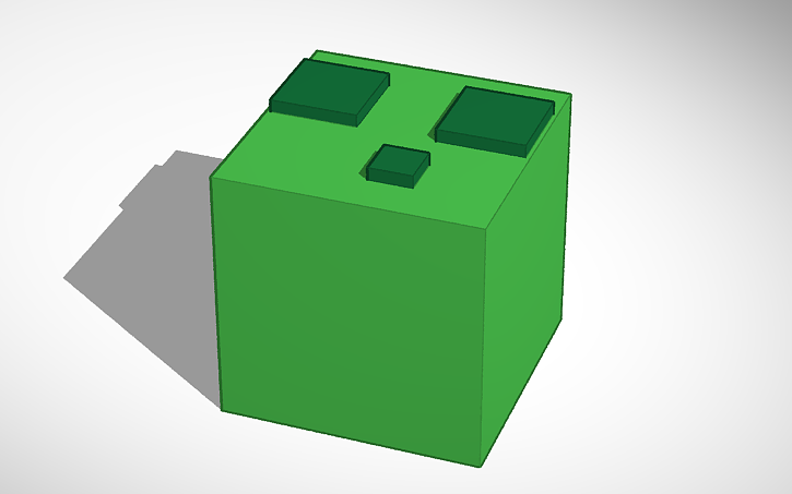 3D design Minecraft Slime For Monopoly | Tinkercad