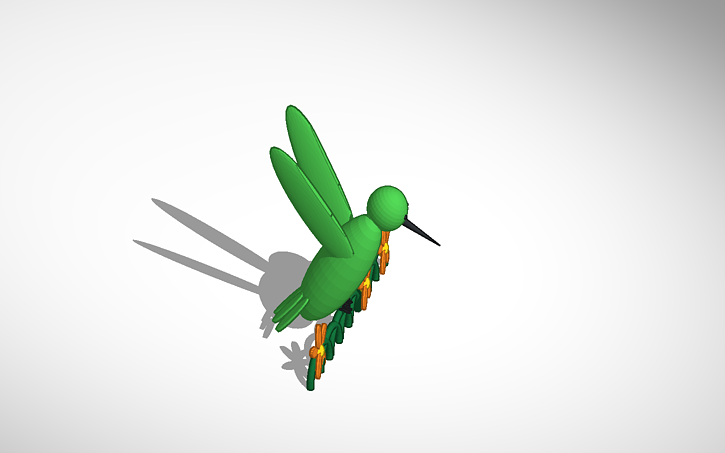 3D design Hummingbird - Tinkercad