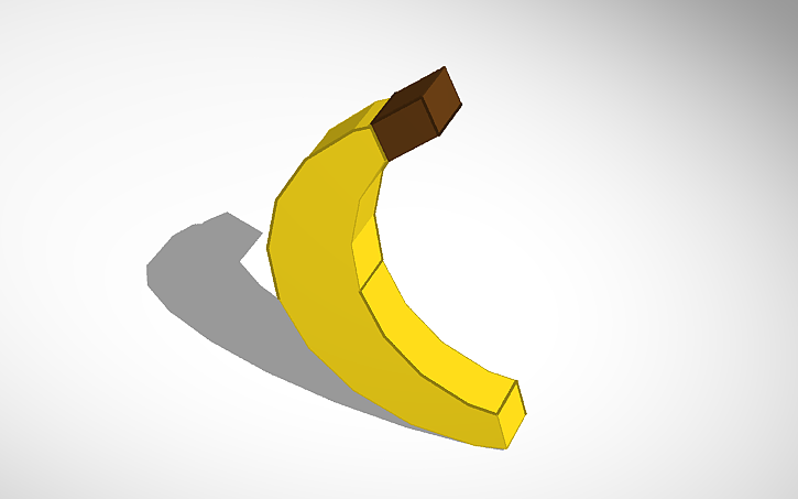 3d Design Banana Tinkercad