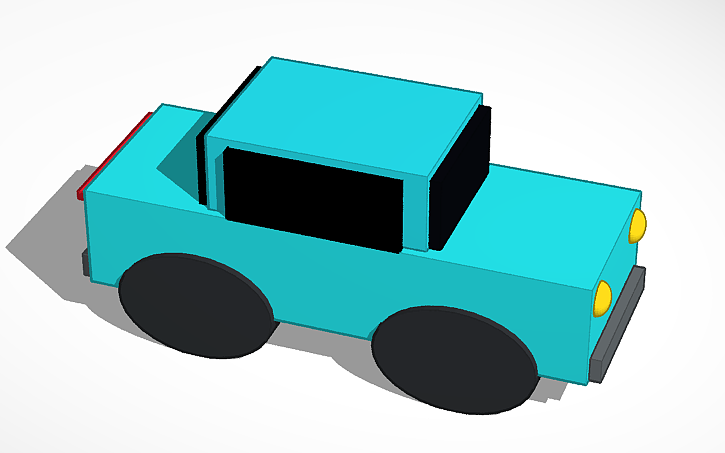 3D design macchina - Tinkercad